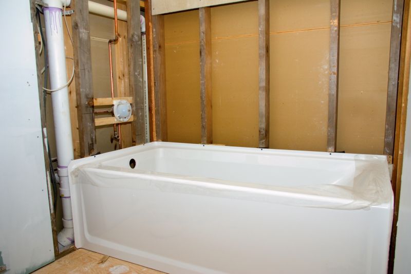 Finished Bathroom with New Bathtub